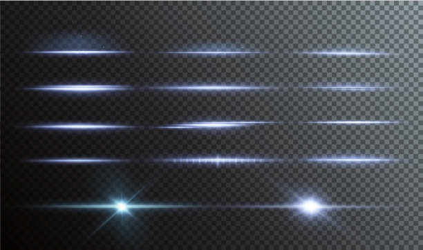 蓝色png格式。矢量插画家。收集效果浅蓝色线条png。住房和城市发展部PNG。收集未来的hud灯霓虹灯线。图片下载