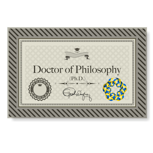 哲学博士学位文凭图片下载