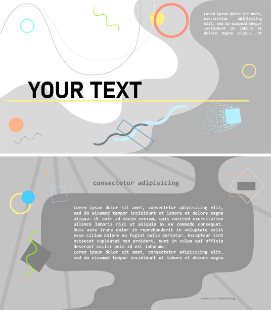 时尚的模板设计您的小册子，横幅，海报等。图片下载