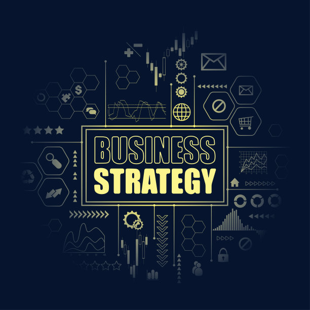 商业策略暗图统计背景图片下载