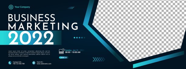 创意企业业务横幅模板设计图片下载