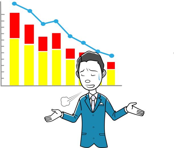 商人们正在分析收入下降的原因图片下载