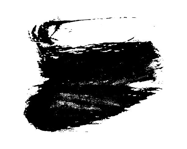 白色背景上的黑色笔触图片下载