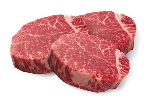 生肉盘，牛肉，猪肉，山羊，羊肉，猪，侧肋胸脯，短肋，牛尾，烤鱼片，切出，切片，切丁盘，板，剁碎，切里脊，孤立于白底的西冷图片下载