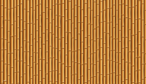 竹栅栏背景与木图案图片下载