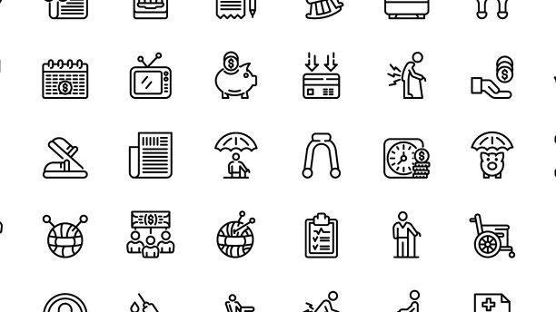 100人图标设定轮廓样式图片下载