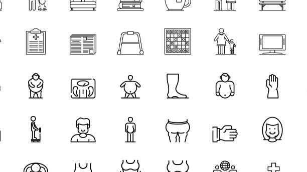 100人图标设定轮廓样式图片下载