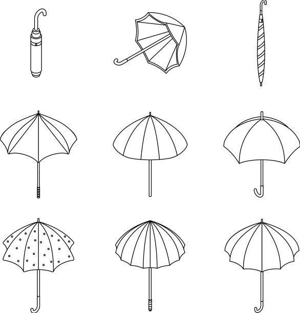 雨伞图标设置例程图片下载