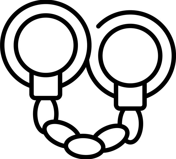 手铐轮廓图标图片下载