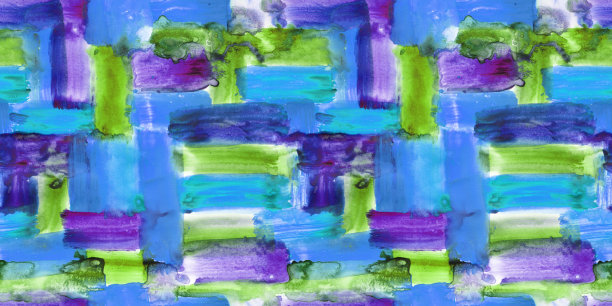 水彩抽象无缝图案。彩色的背景。无止境的印刷与丙烯酸纹理艺术。紫色，蓝色，绿色和海军蓝笔刷。可爱的油漆中风。艺术色彩的飞溅。图片下载