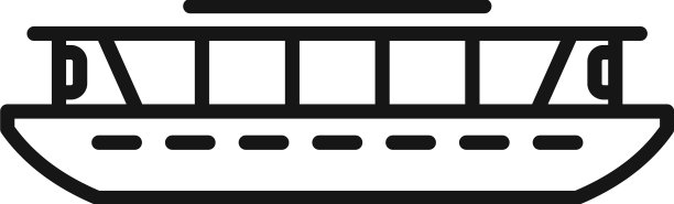 渡船水翼船图标轮廓河船图片下载