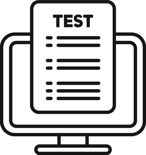 在线PC测试图标轮廓纸检查图片下载