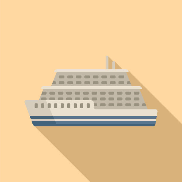 货物摆渡图标平河船图片下载