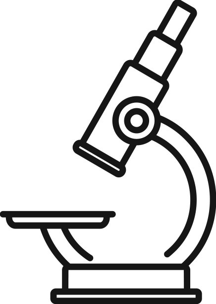 学校显微镜图标轮廓大学图片下载