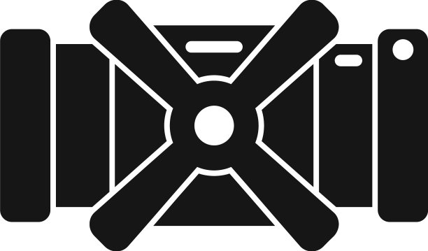 俯视图水龙头图标简单阀门排水图片下载