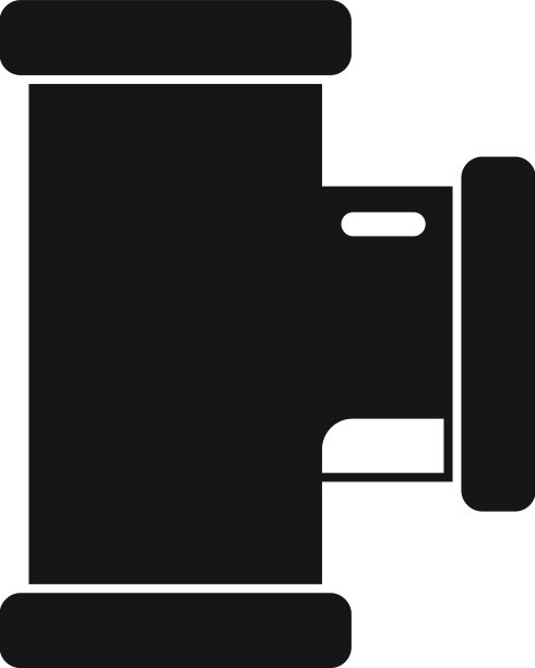 垂直管道图标简单钢系统图片下载