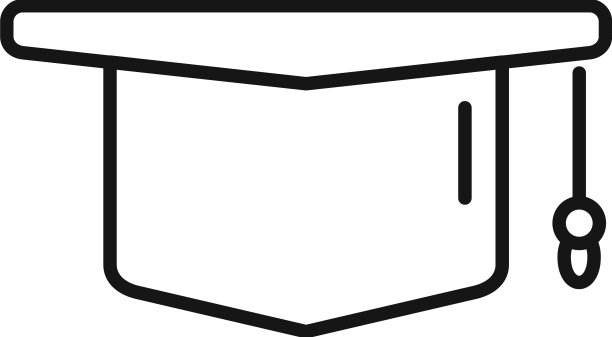 毕业帽图标轮廓文凭图片下载