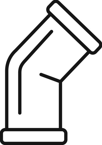 管道部件图标轮廓金属管图片下载