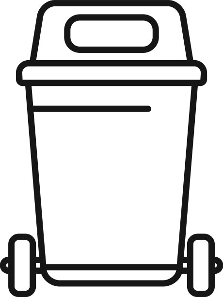 街道垃圾车图标轮廓垃圾图片下载