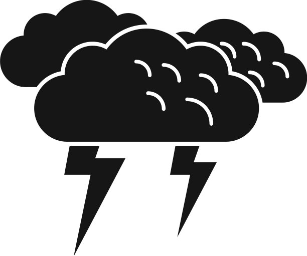雷雨图标简单的云雨图片下载