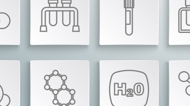 设置臭氧分子化学试管线图片下载