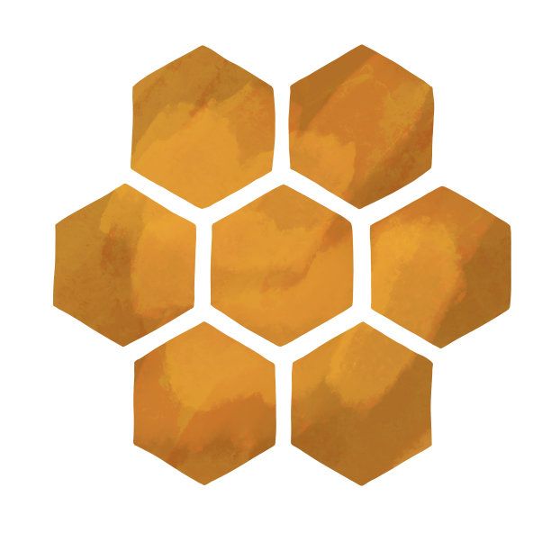 水彩蜂窝。逼真的蜂巢与蜂蜜隔离在白色背景图片下载