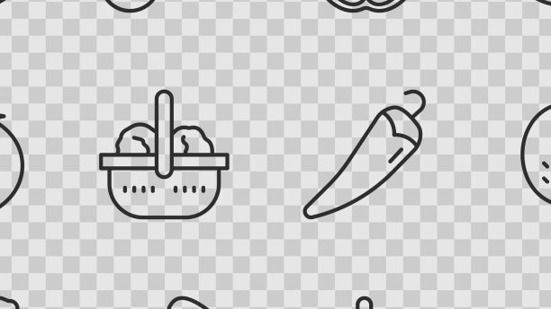 定行萝卜、猕猴桃、苹果、桃子或图片下载