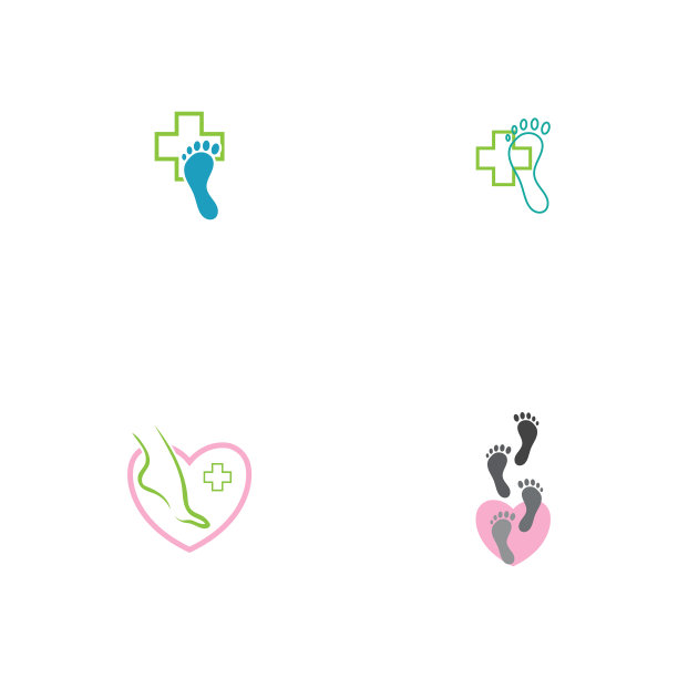 脚部护理标志设计理念标志性的脚部标志图片下载