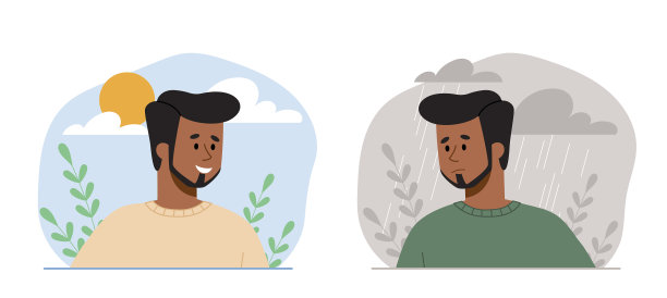 悲伤和快乐的情绪图片下载