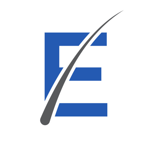 头发处理标志e字母模板图片下载