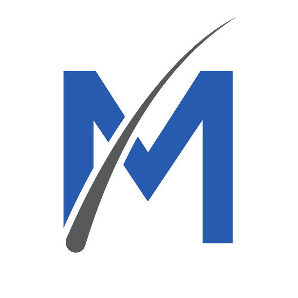 头发处理标志m字母模板图片下载