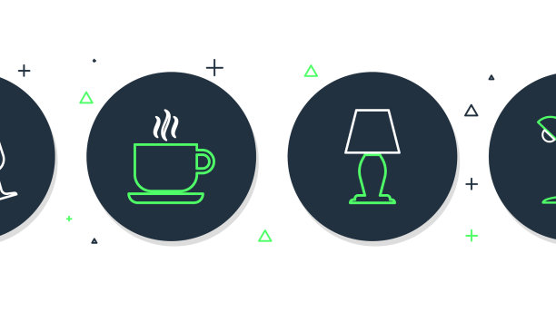 咖啡杯，台灯，酒杯，香槟图片下载