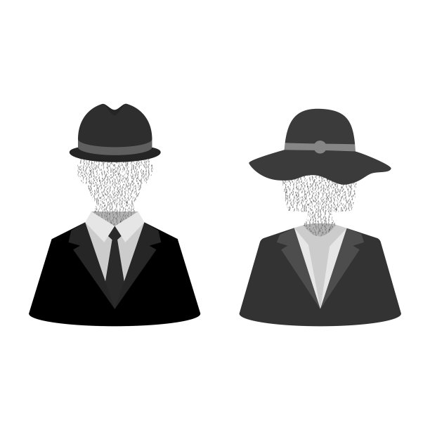 商业用户匿名的男人和女人图片下载