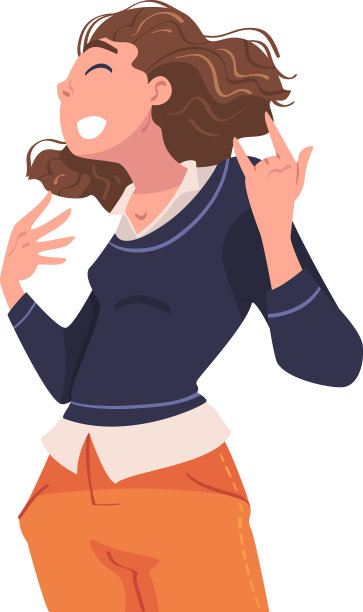 女性性格表现为正面角状图片下载