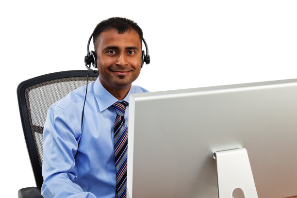 开朗的客户服务代理人图片下载