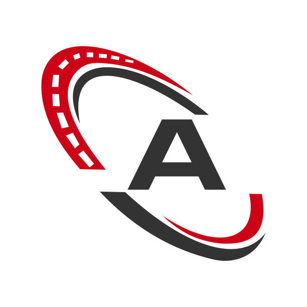 字母A运输标志，运输标志设计模板。汽车运动道路标志元素图片下载