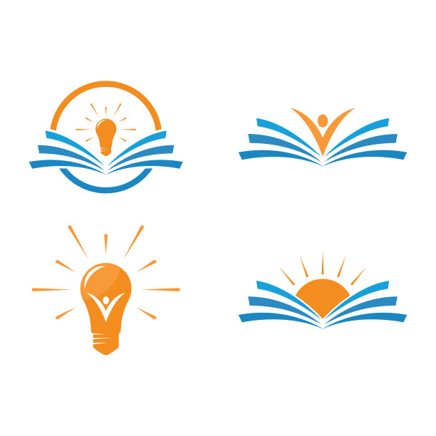 图书教育标志模板图片下载