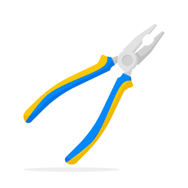 钳子孤立在白色背景图片下载