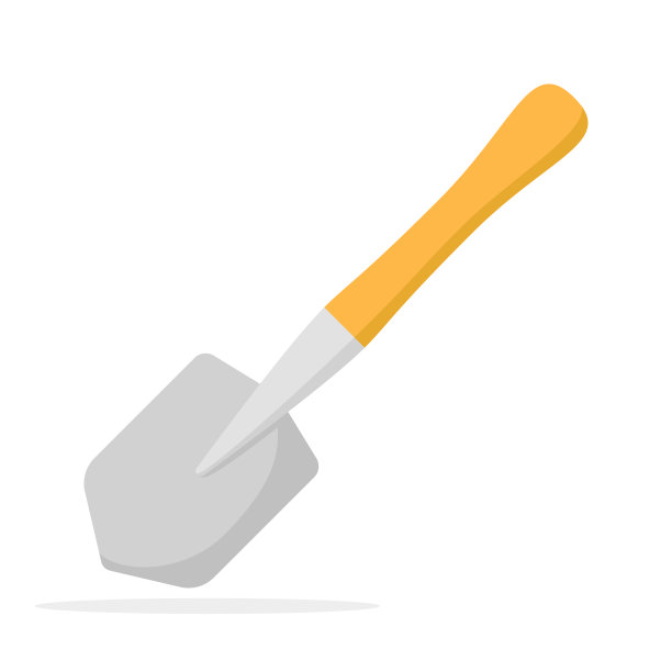 铲孤立在白色背景图片下载