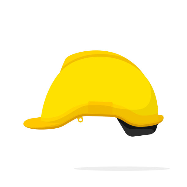 安全帽隔离在白色背景图片下载