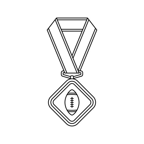 涂色页与奖章的孩子图片下载