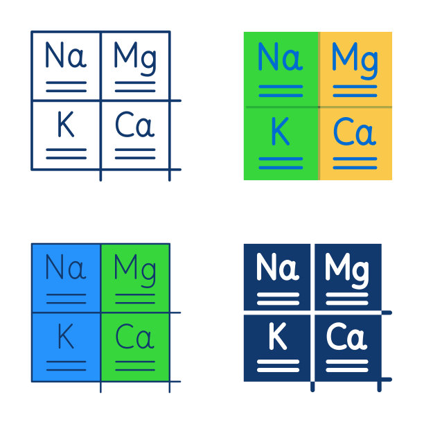 元素周期表图标集图片下载