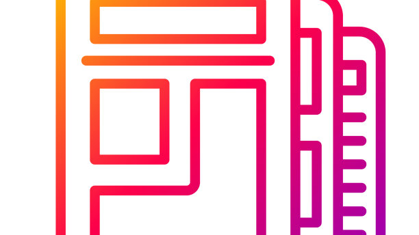 彩色线股市新闻图标孤立上图片下载