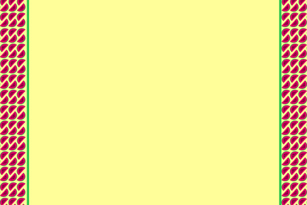 夏季黄色聚会西瓜切片条纹夏季背景季节食物背景插图图片下载