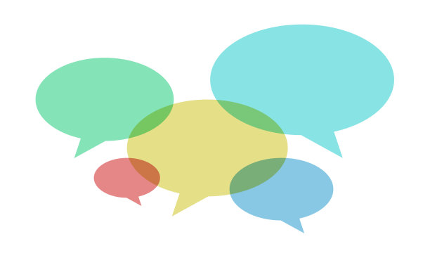 透明语音气泡矢量股票。图片下载