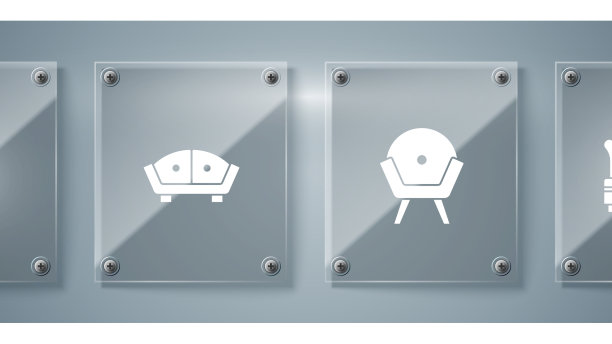 设置大床、扶手椅、沙发和衣柜广场图片下载