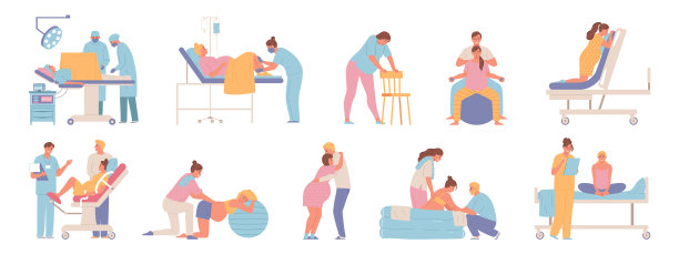 怀孕和分娩套装图片下载