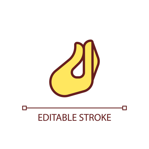 意大利手势像素完美的RGB颜色图标图片下载