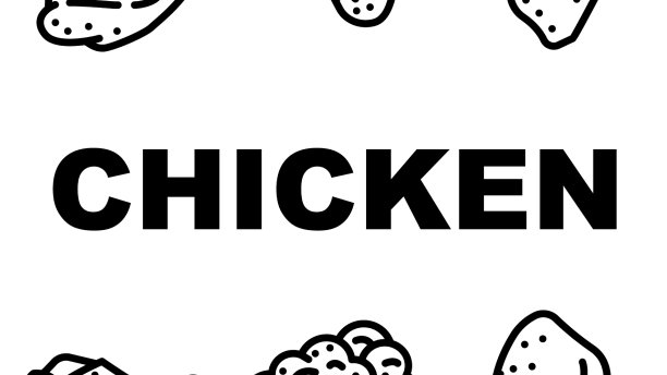 鸡肉及内脏图标合集图片下载