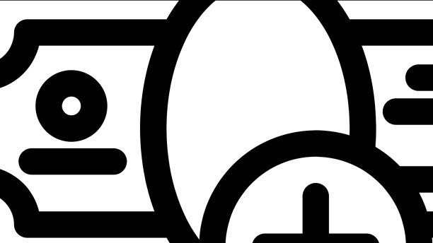 银行账户借记额度线条图标图片下载